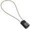 EuAcesry Cadenas à Câble Rétractable, Antivol Câble, Noir, Serrure à Combinaison Numérique, 41 cm, Compact pour Moto, Vélo, Valise Train, Trottinette, Snowboard Skis