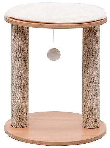 MAVCDJQ Albero Del Gatto Piccolo Albero Del Gatto con i Pali Di Graffio 44 Cm, Torre Dell'Albero Del Gatto Scratchiposts Centro Di Attività Del Gattor i Gatti Dell'Interno