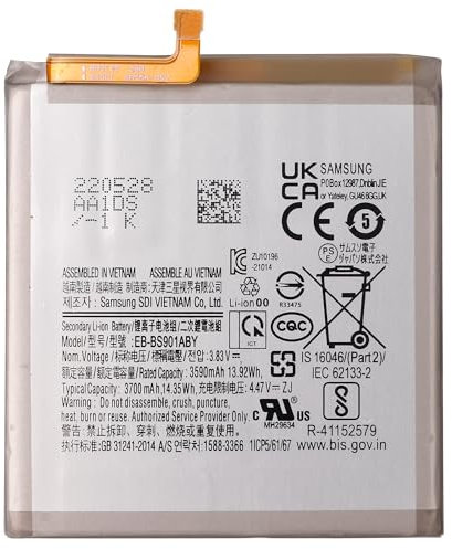 E-yiiviil Batteria di ricambio EB-BS901ABY compatibile con Samsung Galaxy S22 5G S901 con strumenti