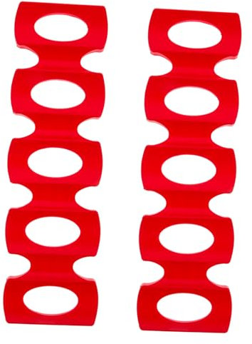 Cabilock Silicone Beer Pad Set of 2 Beer Rack for Fridge Can Beverage Storage Rack Wine Bottle Holder Drink Stacking Mat for Home Office Bar Party