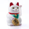 TruWare Just Camp Winkekatze Maneki Neko Glückskatze in versch. Größen 9,5 cm - 15-18 cm Glücksbringer Katze Solar (WEIß 15 cm)