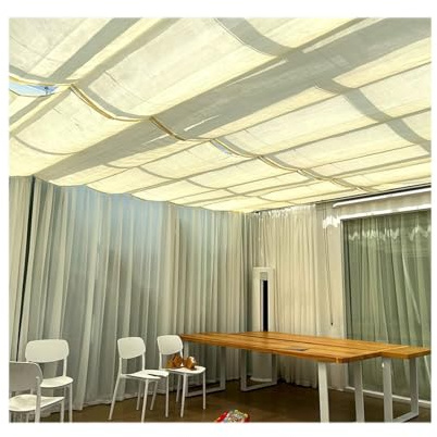 Pare-soleil rétractable en forme de U pour pergolas - 1,8 x 4 m
