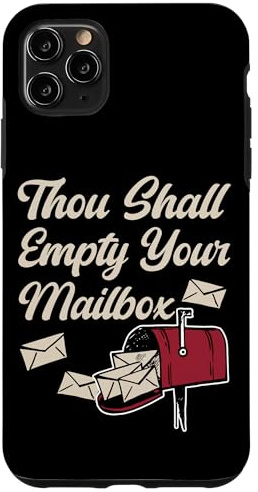 Postman Mailman Thou Shall Empty Your Mailbox Case for iPhone 11 Pro Max