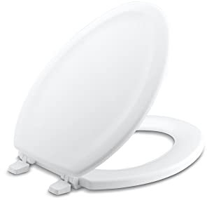 KOHLER 4647-0 Stonewood Elongated Toilet Seat, White