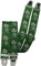 Harrys-Collection Hosenträger mit 4 extra starken Clips Edelweiß 6 Farben!, Farben:grün