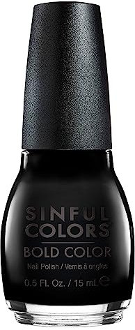 Sinful Colors Nail Polish No. 0103 Black On Black 15 ml