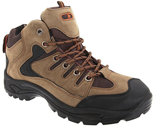 DEK ONTARIO Mens Lace Up Trail Trek Mid Ankle Boots Black