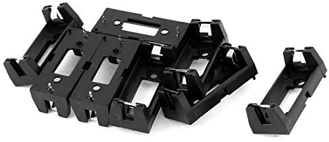 sourcing map CR123A CR123 Lithium Battery Holder Box Clip Case w PCB Lead 8Pcs