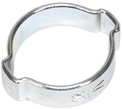 Sealey OCDE1720 O-Clip Double Ear Ø17-20mm Pack of 25, Silver
