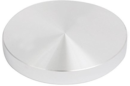 Sourcingmap 75mm Diameter 10mm Thickness M8 Thread Aluminum Disc Hardware for Glass Table