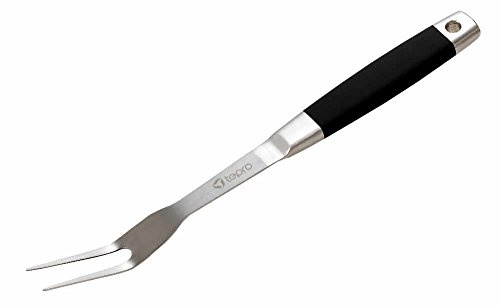 tepro Grillzubehör Grillgabel Classic mit Soft-Touch-Griff