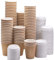 HOT BARGAINS Kraft Paper Coffee Cups 8oz/230ml, Pack of 100, Triple Wall with Lids
