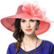 VECRY Frauen Dressy Kirche Taufe Hochzeit Derby Sonnenhüte (Wassermelone)