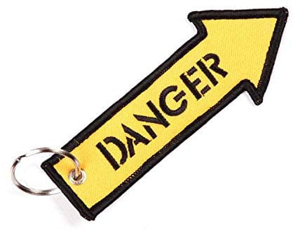 Schlüsselanhänger Danger