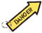 Schlüsselanhänger Danger
