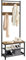 Yaheetech Coat Rack Stand, 185cm Height Coat Stand with Shoe Bench, Industrial Coat and Shoe Rack Storage for Hallway/Living Room, Rustic Brown