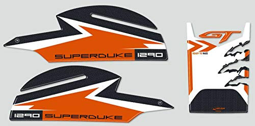 labelbike - TANKPAD-KIT und SEITLICHE 3D Aufkleber für Motorräder kompatibel mit KTM 1290 SUPER Duke GT
