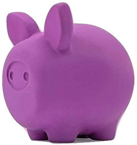 United Pets Pigs Piggy Hundespielzeug in Form eines Schweins, Design aus Latex, für Hunde, Violett, Einheitsgröße