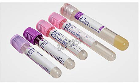 BD Medical 367525 Vacutainer K2 Edta en PET Tube pour Hématologie, Bouchon Violet, Étiquette Papier, 16Mm Ø, 100Mm Longueur, 10Ml, Lot de 100