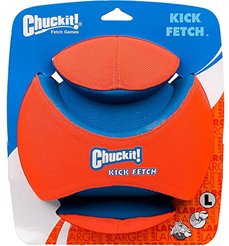 Chuckit! Kick Fetch Durable Canvas Ball Will Not Deflate Large 8in - Pack of 2