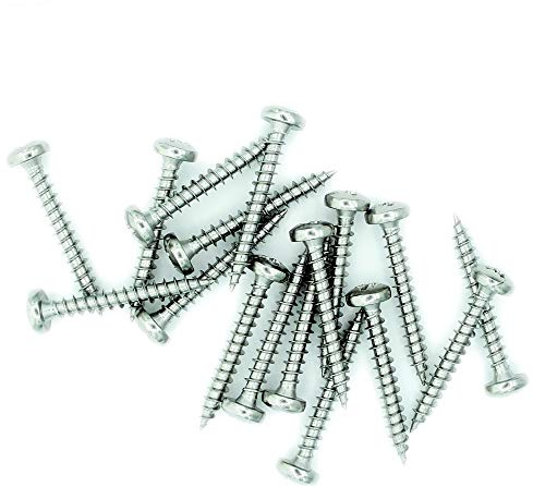 No.10 x 1 (5mm x 25mm) Pozi Pan Chipboard Screw - Stainless Steel (A2) (Pack of 20)
