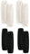 Sermija 4 Paar BH Schulterpolster Weich, Anti Rutsch Schulterpolster, Zubehör BH Shoulder Pads, BH Träger Kissen Pads, ideal für BHS mit Großen Körbchen, Schwarz, Beige