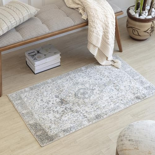 Livabliss Celine Riffa Vintage Runner – 66x115 cm, Brown, Yellow & Beige