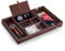 Gifts for Dad, Leather Valet Tray for Men, Christmas Gifts for Dad, Nightstand Organizer Tray, Bedside Organizer Box, Daddy Birthday Gifts Brown