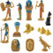 Antikes Ägypten-Figuren, ägyptische Statuen, 12-teiliges ägyptisches Figuren-Set, Pyramide, Mumie, ägyptisches Spielzeug, Realistisches ägyptisches Motto, Geburtstagsgeschenk, (BL-1136 Altes Ägypten)
