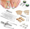 Allony Unghie Incarnite Piedi Kit, Strumento Correttore Pedicure, Tagliaunghie Professionale (Set di 12 Pezzi）