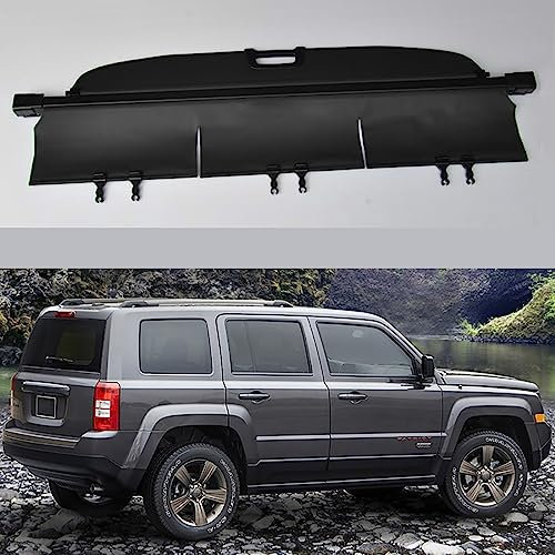 JoboJi Auto Einziehbarer Netze Laderaumabdeckung Kofferraum Hutablage für Jeep Patriot 2008-2017
