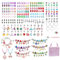 SHJOEE 288 Stück Charm Armband Making Kit Kinder Armband Set Selber Machen DIY Handwerk für Mädchen Frauen Schmuckherstellungsset 5-13 Jahre Geschenke für Geburtstag Ostern Weihnachten