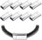 8 Pcs Bracelet Clasps and Closures Leather Clasps and Closures Flat Leather Bracelet Clasps 11x4 mm Magnetic Clasps for Jewelry Making Magnet Converter for Leather for Jewelry Craft Making Supplies