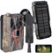 VisorTech Jagdkamera: 4G/LTE-Akku-Wildkamera mit 2K-Auflösung und Akku-Solarpanel, 5.000 mAh (LTE-Solar-Wildkamera, Überwachungskamera Set)
