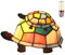 Uziqueif Tiffany Lampe Tier, Schildkröte Tiffany Style Tischlampe, Buntglas Lampe, Dekorative Tischlampe Wohnzimmer, Nachttischlampe Für Schlafzimmer, Büro Lampen,a