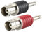 YILIANDUO 4mm Bananen Stecker auf BNC Buchse Binding Post Audio Adapter Stecker RF Koaxial Adapter BNC Bananenstecker für HF Radio Antennen Oszilloskop DVM