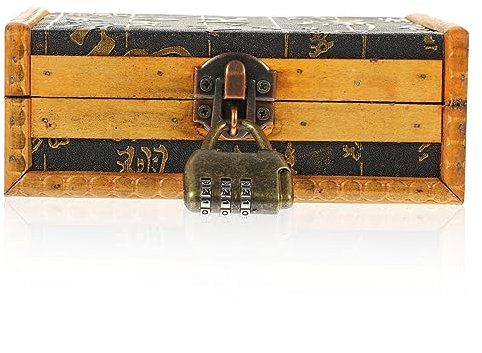 Milisten Elegante Aufbewahrungsbox für Schmuck Aus Holz Organizer für Kleinigkeiten für Den Persönlichen Gebrauch oder Den Ladengebrauch