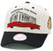 Mitchell & Ness Chicago Blackhawks NHL Stadium Pro Crown Precurved Vintage Snapback Hat Adjustable Cap - Cream/Black, Cream, Einheitsgr��e