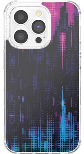 PopSockets iPhone 15 Pro Max Case with Round Phone Grip Compatible with MagSafe, Phone Case for iPhone 15 Pro Max, Wireless Charging Compatible, Spiderman - Verse