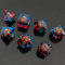 7 Stück Drachenauge Polyedrische Harz Spielwürfel DND Würfel Set D&D Würfel für Dungeons and Dragons RPG MTG Pathfinder Rollenspiel D4 D6 D8 D10 D% D12 D20