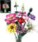 Juego de construcción de Ramo de Flores, colección botánica, Juguete para Oficina, hogar, decoración del hogar, día de San Valentín, cumpleaños, día de l Navidad para él y para Ella,