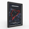 Nürburgring® 3D Poster im Holzrahmen I Hochwertiger 3D Druck I Racetrack I Rennstrecken Poster I Geschenk für Mann oder Motorsportfans zu Weihnachten, Geburtstag I Geschenkidee Jahrestag
