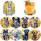 Lxmsja 8 Pcs Dessous de Verre Diamond Painting Chien, sous Verre Diamond Painting Chien, Diamant Peinture Dessous de Verre avec Support, pour Tasses, Verres à Vin, Vases et Cuisine Domestique