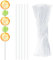 Fogcosy 100 Pcs Cake Pop Sticks - 15 cm Clear Acrylic Lollipop Sticks for Cake Pops, Lollipops, Chocolates, Cookies and Desserts