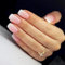 Calkkrer 24 Stück Square Press On Nails, Ombre Pink Künstliche Nägel, Mittellange Glänzende Nägel zum Aufkleben, Fake Nails, Kunstnägel Kurz, Falsche Fingernägel