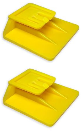 Ideaforma - Supporto Universale per T.pass per auto - 2 Pezzi Clip di supporto per telepedaggio - Compatibile con Sistemi 2019 e M00neyG0 - Giallo, 3x3x1 cm - Fissaggio Sicuro