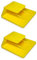 Ideaforma - Supporto Universale per T.pass per auto - 2 Pezzi Clip di supporto per telepedaggio - Compatibile con Sistemi 2019 e M00neyG0 - Giallo, 3x3x1 cm - Fissaggio Sicuro