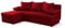 NAWSTOL – Schlafsofa JAN mit Bettfunktion, 2 Bettkästen, Ecksofa, Couch, Soffa, Bettsofa, Couchgarnitur, (Links/rechts), große Farbauswahl (Rot)