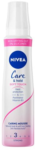 6er Pack - Nivea Haarschaum – Pflege & Halt Soft Touch Nr. 3-150 ml