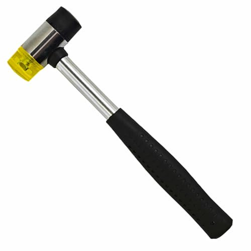 Gummihämmer Schonhammer – Doppelkopf Design mit Rutschfestem PVC Griff - Robuster Profihammer - Von LokoBatii